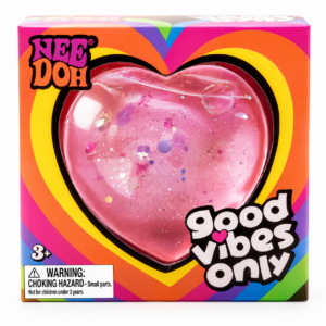 NeeDoh Good Vibes Only Heart (Pink)