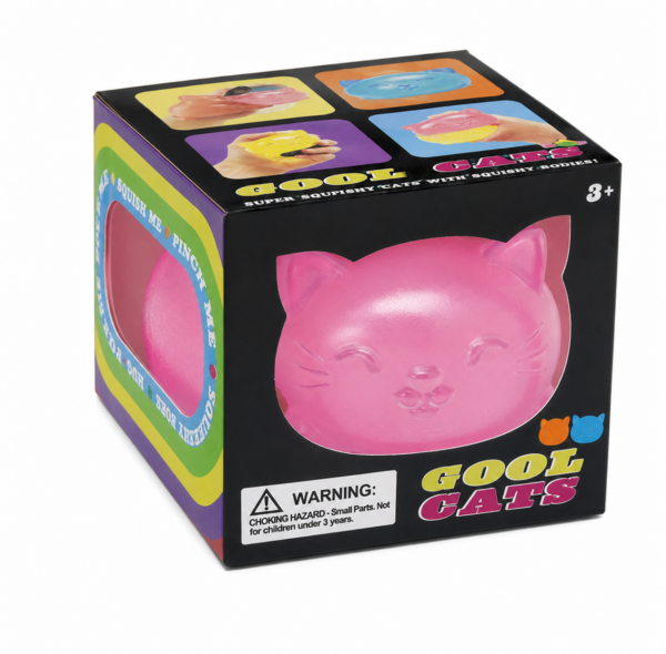 NeeDoh CoolCats Squishy (Pink)