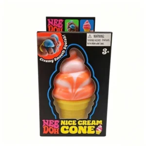 NeeDoh Ice Cream Squishy (Orange)