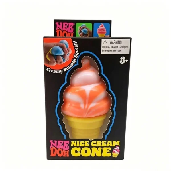 NeeDoh Ice Cream Squishy (Orange)