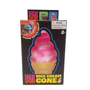 NeeDoh Ice Cream Squishy (Pink)